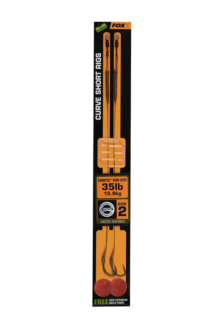 Fox Carp-Edges Camotex Curve Short Rigs-2 - De Goeie Vangst