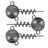 Fox Rage-Corkscrew Round Jig Heads-Grijs-10g-Hengelsport De Goeie Vangst