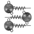 Fox Rage-Corkscrew Round Jig Heads-Grijs-10g-Hengelsport De Goeie Vangst