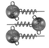 Fox Rage-Corkscrew Round Jig Heads-Grijs-10g-Hengelsport De Goeie Vangst