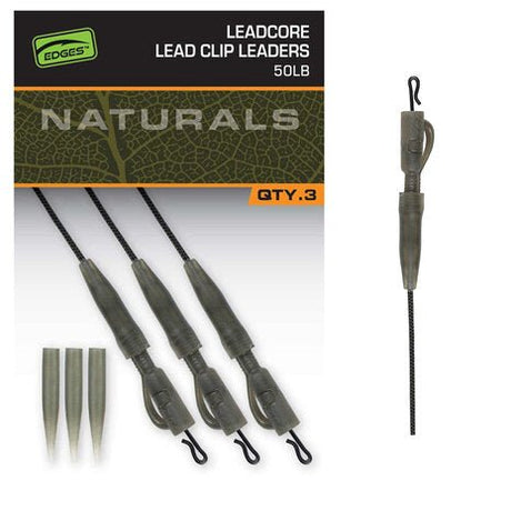 Fox Carp - Naturals Leadcore Pg Lead Clip Leaders - Hengelsport De Goeie Vangst