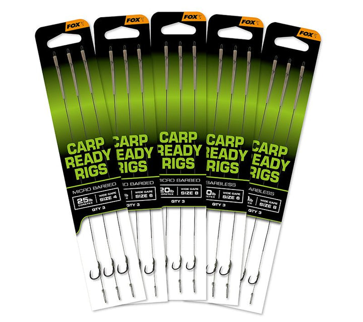 Fox Carp-EOS Ready Karp riggar Wide Gape-H2 - 25 lb - Hengelsport De Goeie Vangst