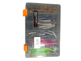 Tweedehands Shads Assortiment met Tacklebox – Diverse Kleuren