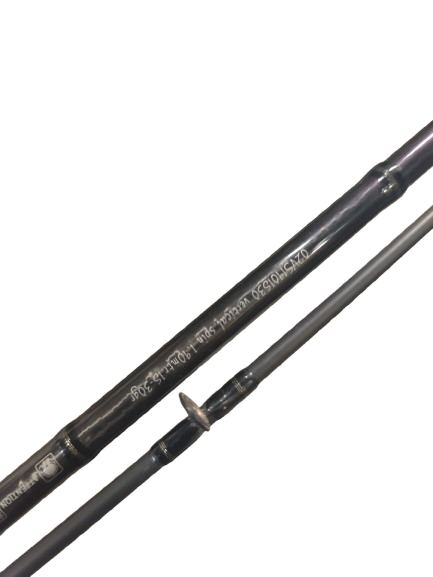 Tweedehands Bertus Rozemeijer Vertical Hengel met Molen 1.90m 15-30g