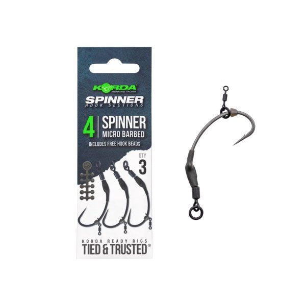 Korda - Spinner Hook Sections Barbed - Hengelsport De Goeie Vangst