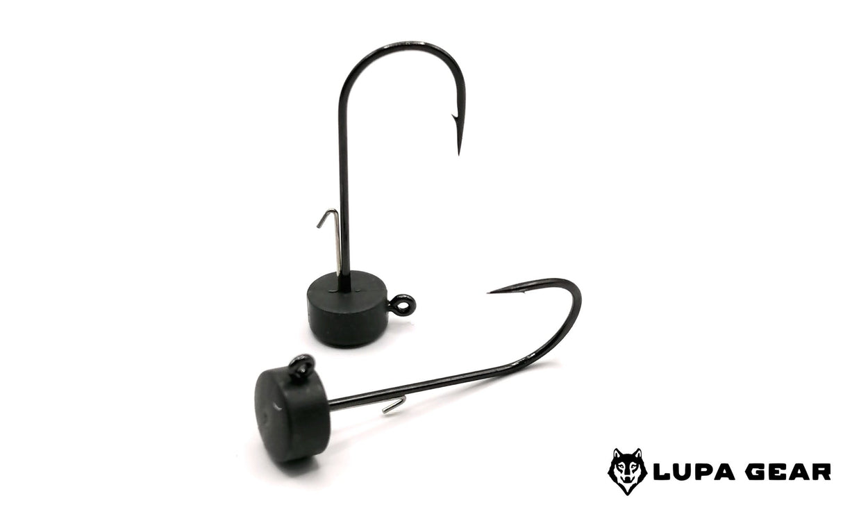 Lupa Gear - Ned Resin Jigheads Matt Black - Hengelsport De Goeie Vangst