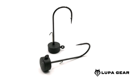 Lupa Gear - Ned Resin Jigheads Matt Black - Hengelsport De Goeie Vangst