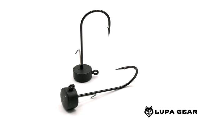 Lupa Gear - Ned Resin Jigheads Matt Black - Hengelsport De Goeie Vangst