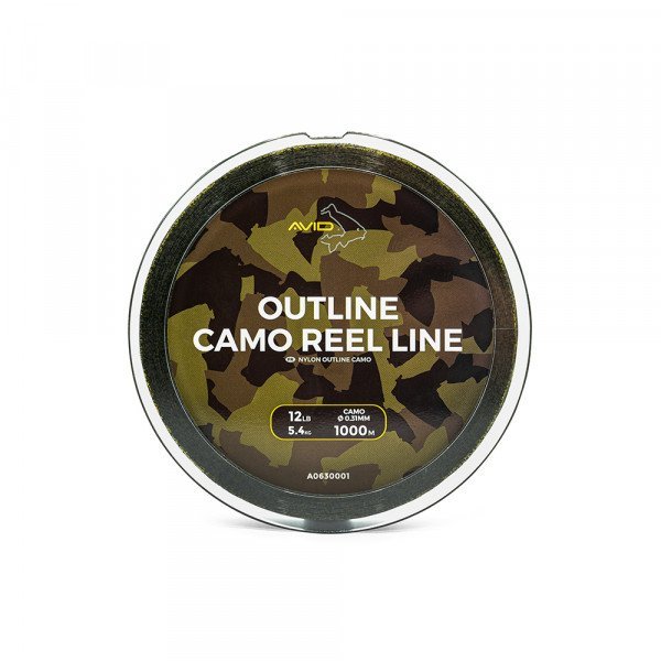 Avid Carp - Outline Camo Reel Line | 1000m - Hengelsport De Goeie Vangst