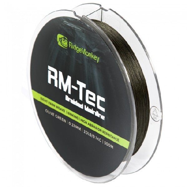RidgeMonkey - RM - TEC Braided Mainline | 300m - Hengelsport De Goeie Vangst