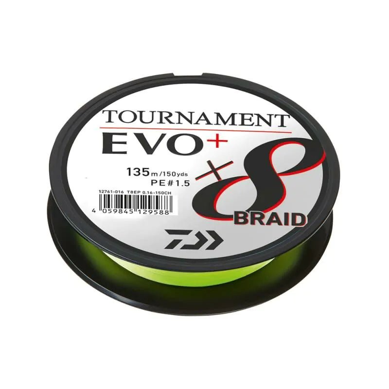 Daiwa - Tournament X8 Braid EVO+ | 135m - Hengelsport De Goeie Vangst