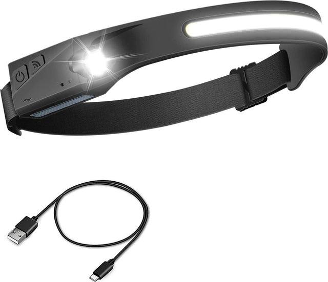 Boatman - Waterdichte Koplamp 230 Graden + Bewegingssensor USB Oplaadbaar - Hengelsport De Goeie Vangst