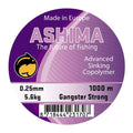 Ashima-Gangster Strong Sinking | 1000m-Clear-0.375mm / 11kg-Hengelsport De Goeie Vangst