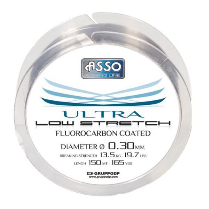 Asso - Ultra Low Stretch Fluorocarbon Coated Nylon - Hengelsport De Goeie Vangst