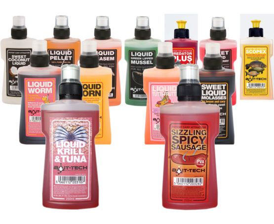 Bait Tech - Bait - tech Liquid Worm | 250ml - Hengelsport De Goeie Vangst