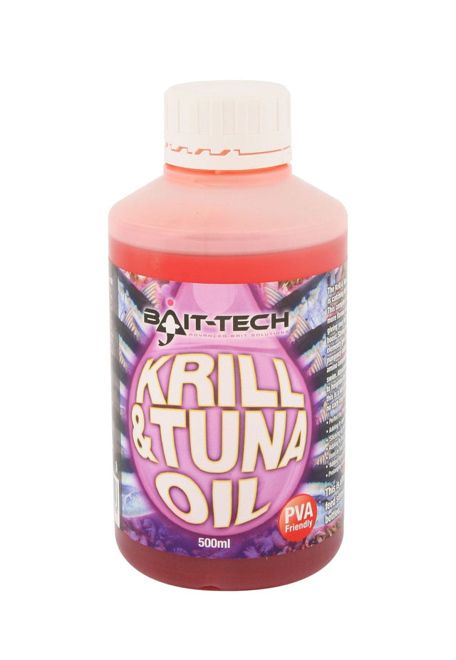 Bait Tech - Krill & Tuna Oil 500ml - Hengelsport De Goeie Vangst