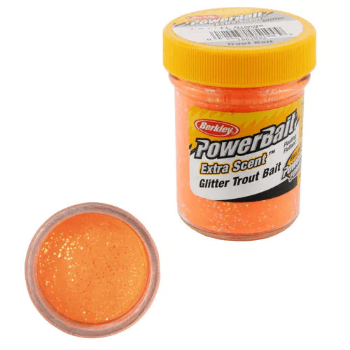 Berkley - Powerbait | Glitter Trout Bait | Fluo Orange - Hengelsport De Goeie Vangst