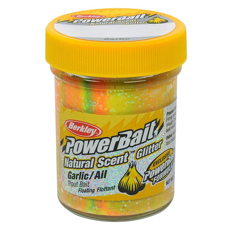 Berkley - Powerbait Natural Glitter Trout Bait | Garlic Rainbow - Hengelsport De Goeie Vangst