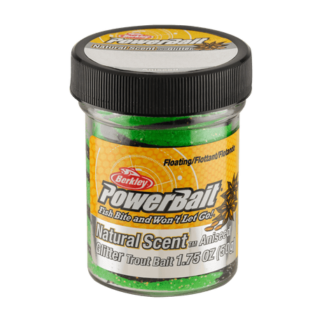 Berkley - Powerbait | Natural Scent | Aniseed Black/ Spring Green - Hengelsport De Goeie Vangst