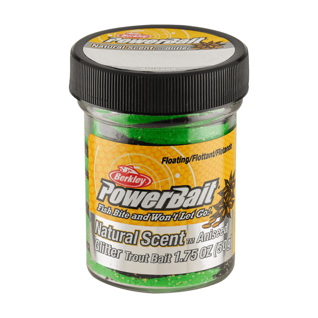 Berkley - Powerbait | Natural Scent | Aniseed Black/ Spring Green - Hengelsport De Goeie Vangst