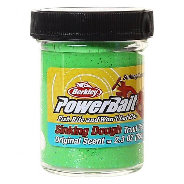 Berkley - Powerbait Sinking Dough Lime Green - Hengelsport De Goeie Vangst