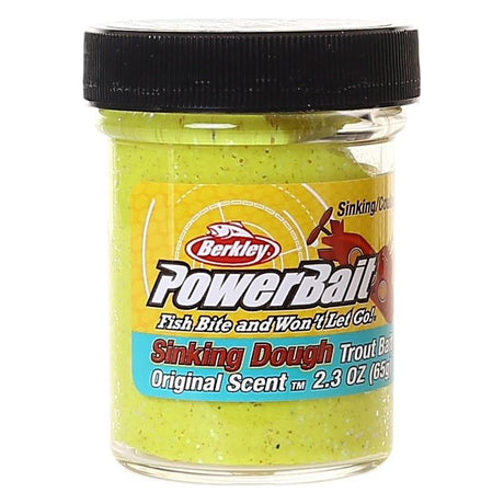 Berkley - Powerbait Sinking Dough Sunshine Yellow - Hengelsport De Goeie Vangst