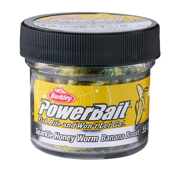 Berkley - Powerbait Sparkle Honey Worm | 2.5cm - Hengelsport De Goeie Vangst