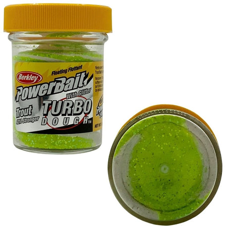 Berkley-Powerbait Turbo Dough Glow-Glow/chrt/White - Hengelsport De Goeie Vangst