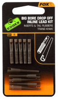 Fox Carp-Edges Big Bore Drop Off Inline Lead Kit-Trans Khaki - Hengelsport De Goeie Vangst