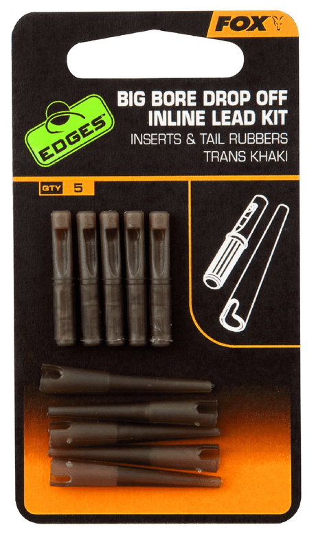 Fox Carp - Edges Big Bore Drop Off Inline Lead Kit - Hengelsport De Goeie Vangst