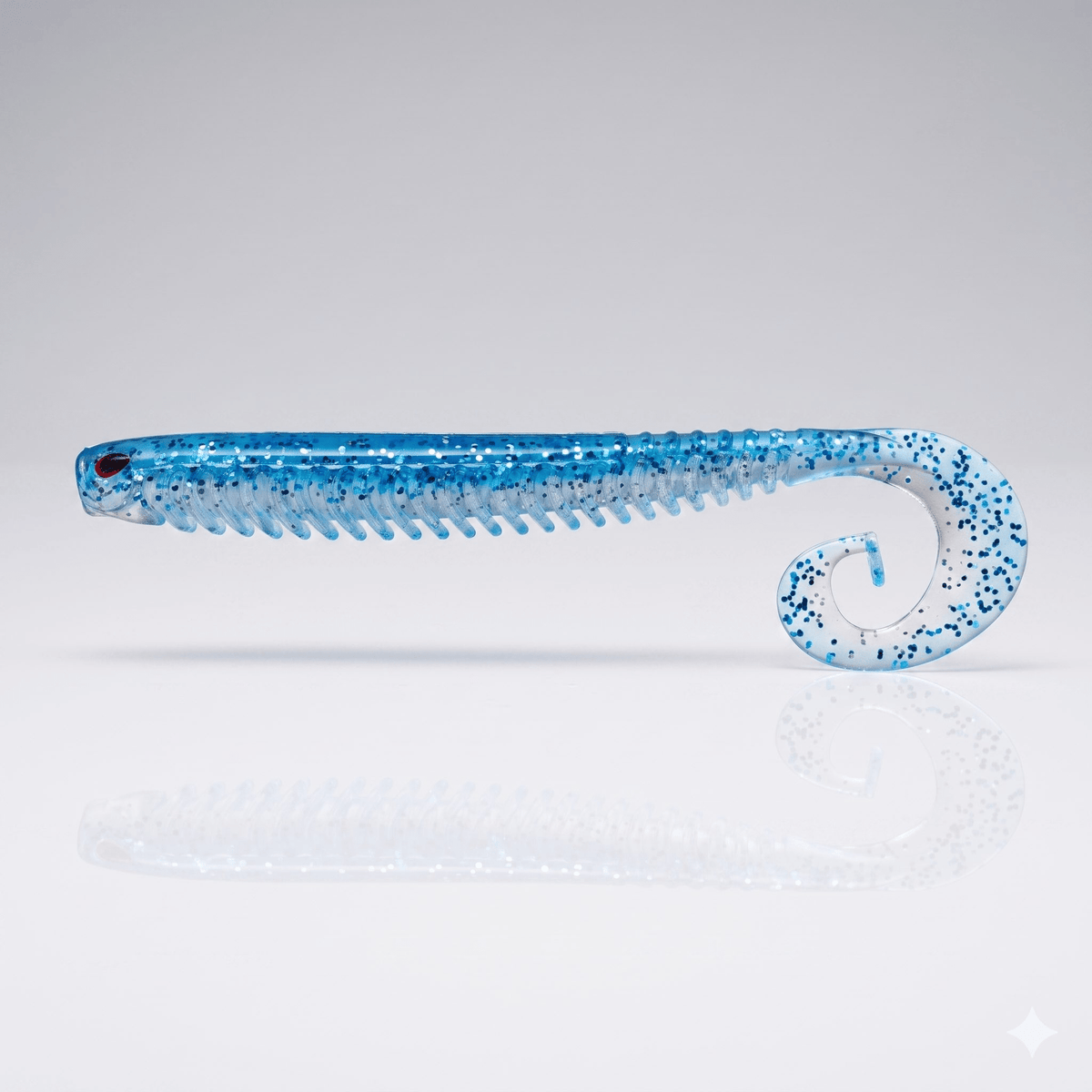 Bite On-Rib Worm Twister-10cm-Cold Ice-De Goeie Vangst