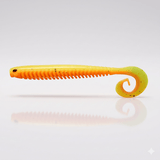 Bite On-Rib Worm Twister-10cm-Orange Ray-De Goeie Vangst