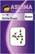 Ashima-Boilie Stops (10 stuks)-Brown - Hengelsport De Goeie Vangst