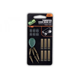 Fox Carp-Edges Micro Tungsten Chod Bead Kit-Trans Khaki - Hengelsport De Goeie Vangst