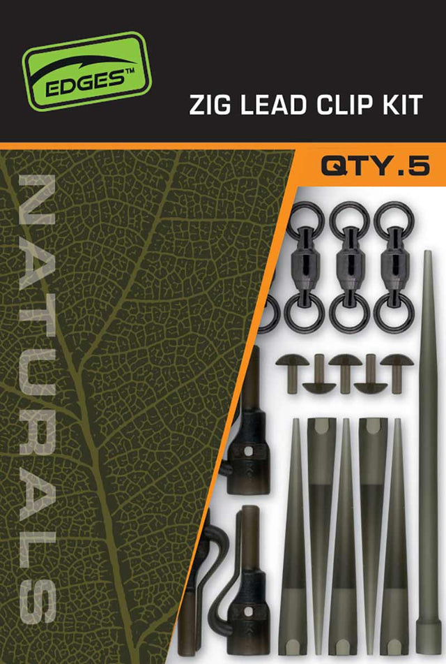 Fox Carp - Edges Naturals Zig Lead Clip Kit - Hengelsport De Goeie Vangst