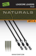 Fox Carp-Edges Naturals Leadcore Leaders-Donkergroen-50lb-Hengelsport De Goeie Vangst