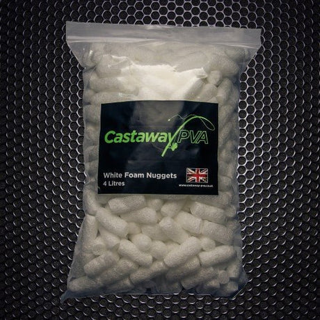 Castaway PVA - Pva White Foam Nuggets | 4L - Hengelsport De Goeie Vangst