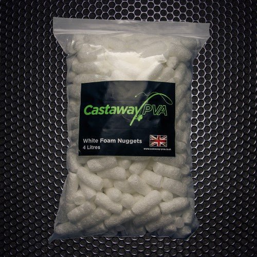 Castaway PVA - Pva White Foam Nuggets | 4L - Hengelsport De Goeie Vangst
