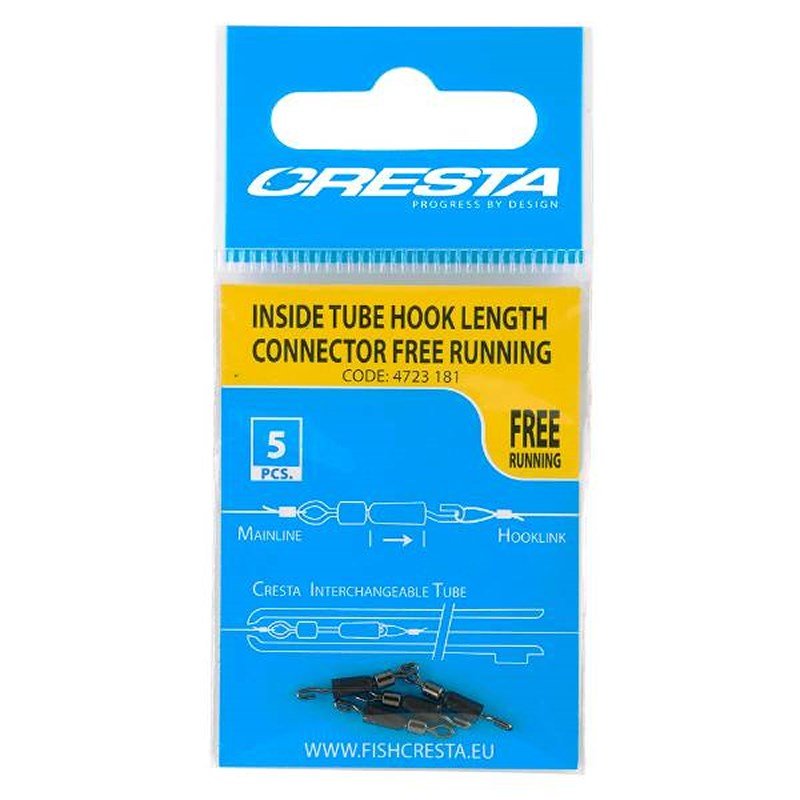 Cresta - Inside Tube Hook Length Connection Swivel | Free Run - Hengelsport De Goeie Vangst