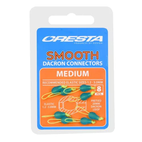 Cresta-Smooth Dacron Connectors-Large - Hengelsport De Goeie Vangst