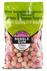 CTEC-Bubble Gum Boilies 20mm 1kg-20mm - Hengelsport De Goeie Vangst