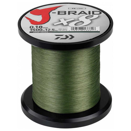 Daiwa - J - Braid X8 | 1500M | Dark Green - Hengelsport De Goeie Vangst