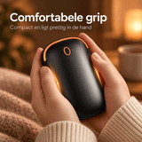 De Goeie Vangst-2-in-1 Elektrische Handwarmer & Powerbank – Dubbelzijdige Verwarming met Digitaal Display-Zwart - De Goeie Vangst