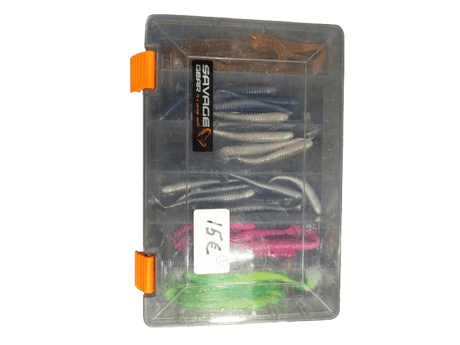 De Goeie Vangst-Tweedehands Shads Assortiment met Tacklebox – Diverse Kleuren - De Goeie Vangst