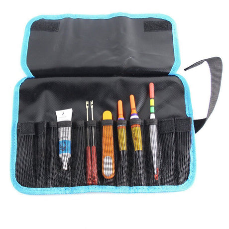 De Goeie Vangst-Visgereitas Blauw/Geel – 31x22,2cm-Blauw - De Goeie Vangst