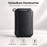 De Goeie Vangst-Waterdichte Oplaadbare Handwarmer 10000mAh-Zwart - De Goeie Vangst