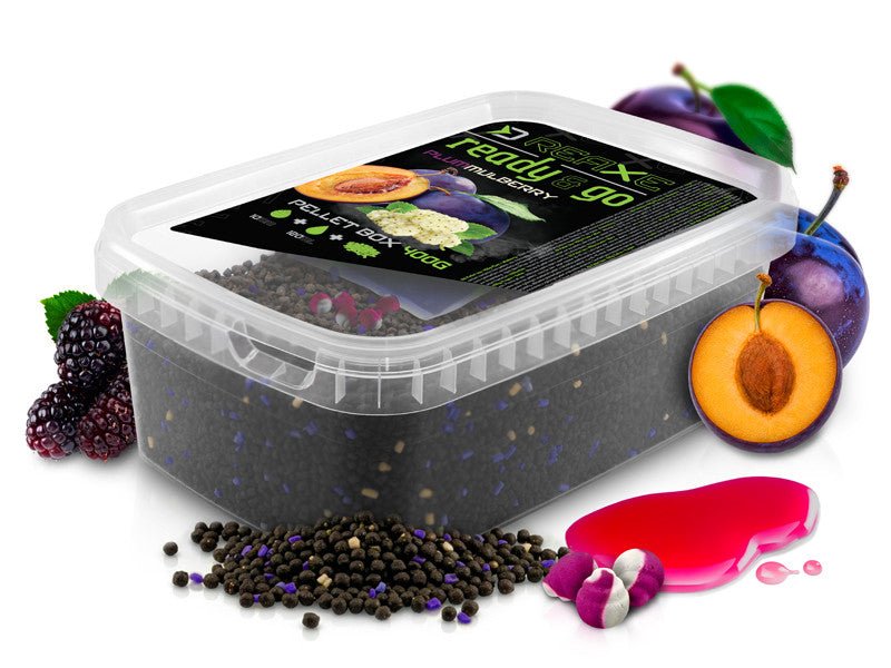 Delphin-Reaxe READY&GO Pelletbox | 400g-Plum Mulberry - De Goeie Vangst