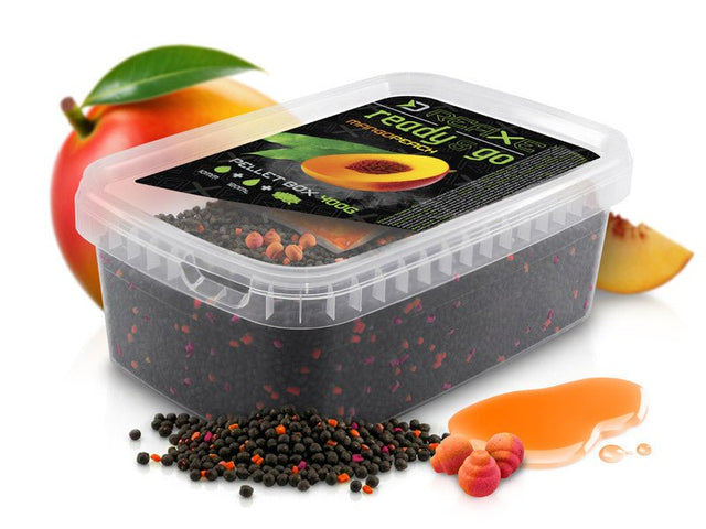 Delphin-Reaxe READY&GO Pelletbox | 400g-Mango Peach - De Goeie Vangst