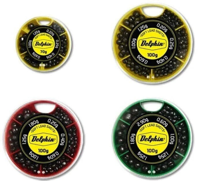Delphin - Soft Lead Shots | 100g | 0,6 - 2,9g - Hengelsport De Goeie Vangst