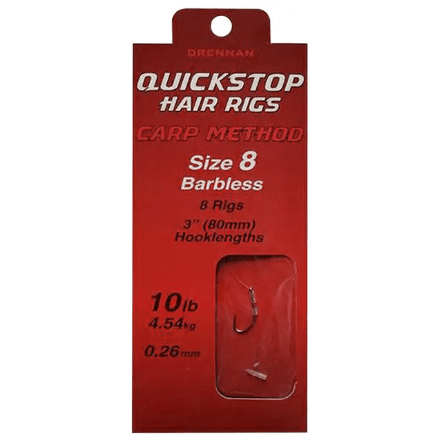 Drennan - Pushstop Hair Rigs Carp Method - Barbless - Hengelsport De Goeie Vangst